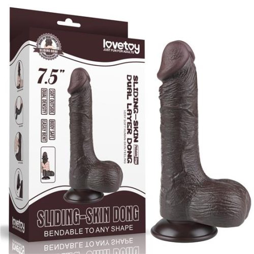 Фаллоимитатор LoveToy Sliding-Skin 7.5", 19,5 см 